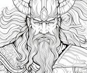 Coloriage Sweyn Forkbeard le roi danois