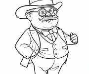 Coloriage Theodore Roosevelt le 26e pr&eacute;sident des &Eacute;tats-Unis