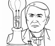 Coloriage Thomas Edison
