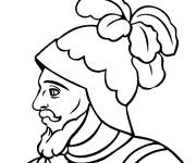 Coloriage Vasco Nunez de Balboa