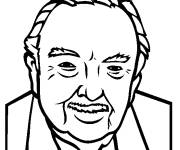 Coloriage Walter Cronkite