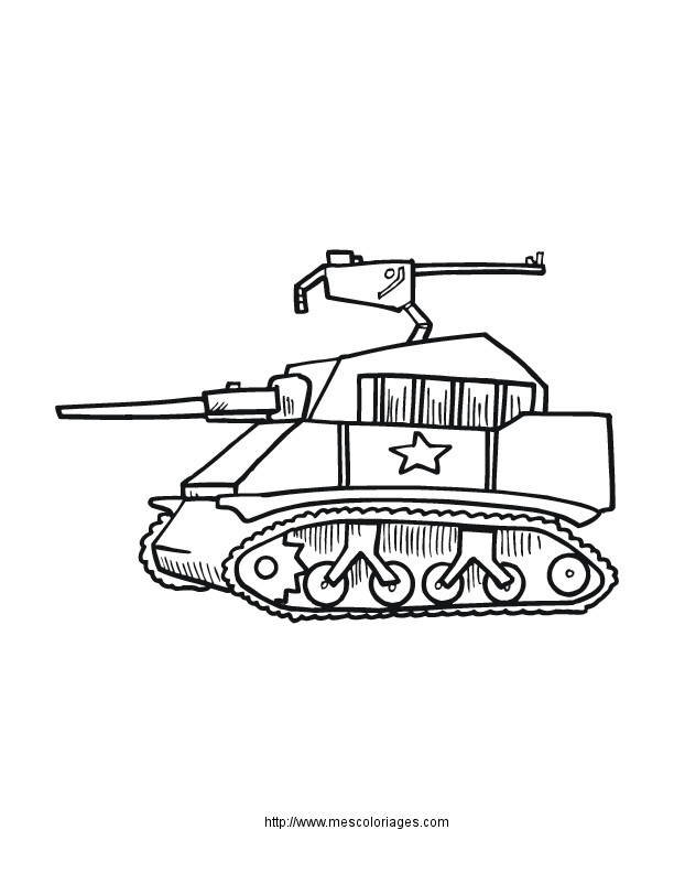 Coloriage Petit Tank dessin gratuit à imprimer