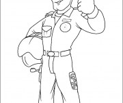 Coloriage Casque de moto et pilote