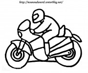 Coloriage Moto facile