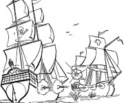 Coloriage Attaque des pirates