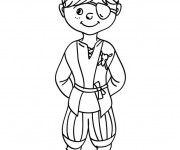 Coloriage D&eacute;guisement Pirate