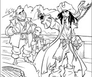 Coloriage Jack le pirate et ses amis