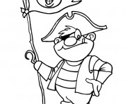 Coloriage Pirate dr&ocirc;le