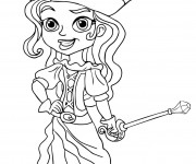 Coloriage et dessins gratuit Pirate fille à imprimer