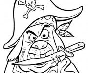 Coloriage Pirates et couteau