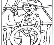 Coloriage Pirates souriant