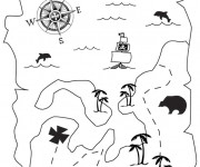 Coloriage Tr&eacute;sor pirate