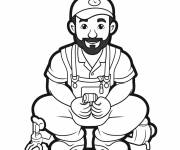 Coloriage La joie du Plombier