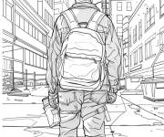 Coloriage Plombier de construction