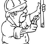 Coloriage et dessins gratuit Plombier de dessin anim&eacute; à imprimer