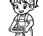 Coloriage Plombi&egrave;re qui tourne une vanne