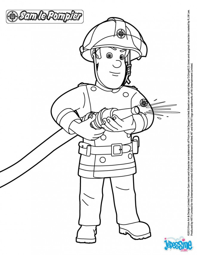 Coloriage et dessins gratuits Sam Le Pompier à imprimer