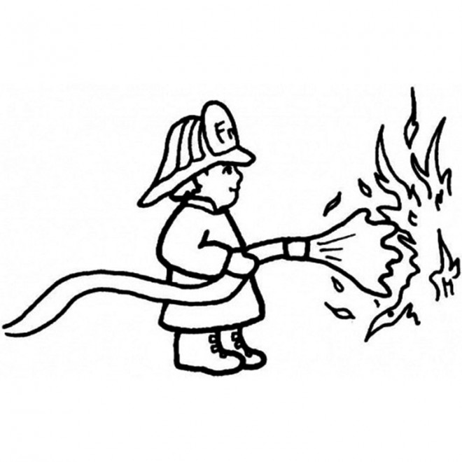 Coloriage et dessins gratuits Tuyau d'incendie à imprimer