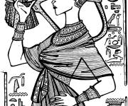 Coloriage Belle reine Cl&eacute;op&acirc;tre