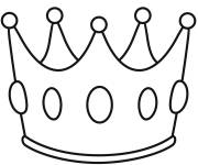 Coloriage Couronne de reine &agrave; colorier