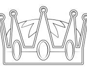Coloriage Couronne de reine facile