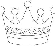Coloriage Couronne de reine pour maternelle