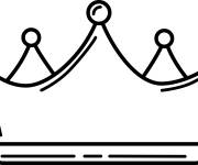 Coloriage Couronne de reine vectoriel