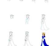 Coloriage Dessine la belle reine
