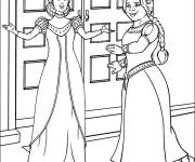Coloriage Fiona et la Reine
