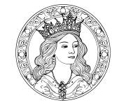 Coloriage Image d'une reine