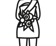 Coloriage Image de la Reine du bal
