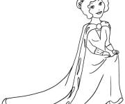 Coloriage et dessins gratuit La joie de la belle reine à imprimer