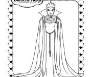 Coloriage La m&eacute;chante reine de Walt Disney