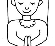 Coloriage et dessins gratuit La politesse de la reine à imprimer