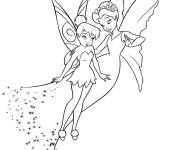 Coloriage la Reine Clarion et Clochette