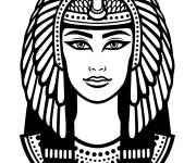Coloriage La reine Cl&eacute;op&acirc;tre