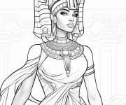 Coloriage La reine Cl&eacute;op&acirc;tre adorable