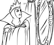 Coloriage La Reine de Blanche Neige