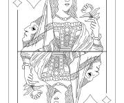 Coloriage La reine de carreau