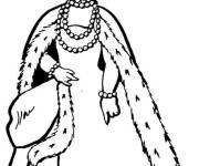 Coloriage La reine de France petite section