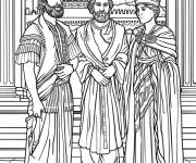 Coloriage La reine, le roi et le prince