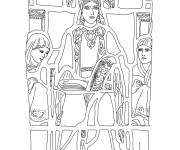 Coloriage Marguerite reine d'&Eacute;cosse
