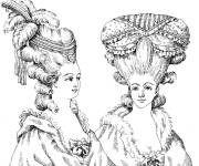 Coloriage Marie-Antoinette reine de France