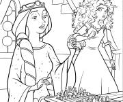 Coloriage M&eacute;rida et la Reine Elinor