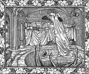 Coloriage Peinture d'une reine constern&eacute;e