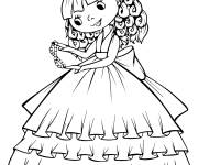 Coloriage Petite reine mignonne