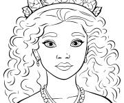 Coloriage Reine adorable