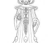 Coloriage Reine Amidala
