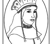 Coloriage Reine anglaise