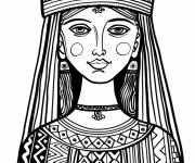 Coloriage Reine artistique